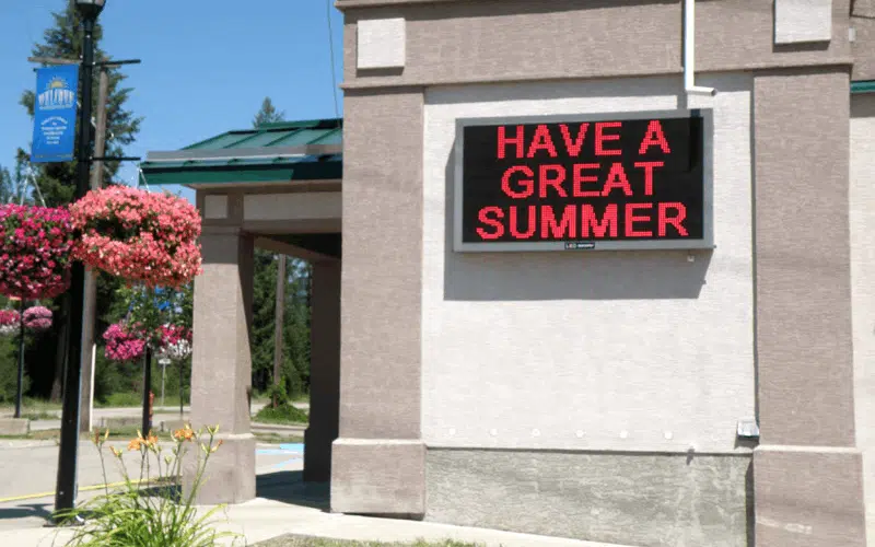 Digital LED Sign for Schools