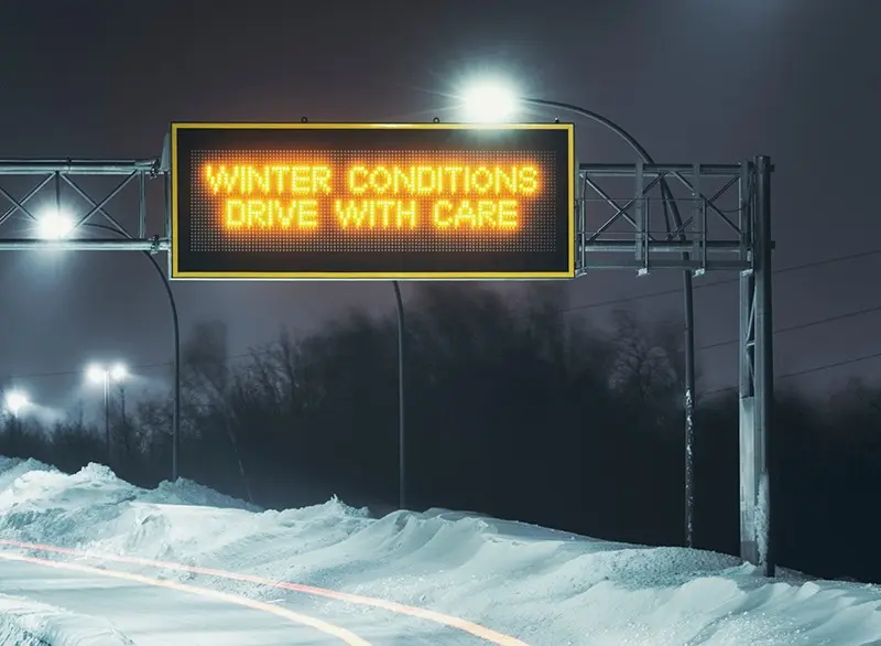 Roadside LED Message Displays