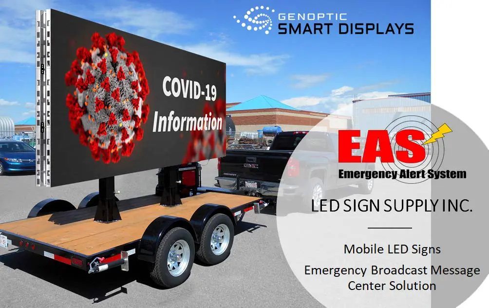 Mobile LED Message Board Display