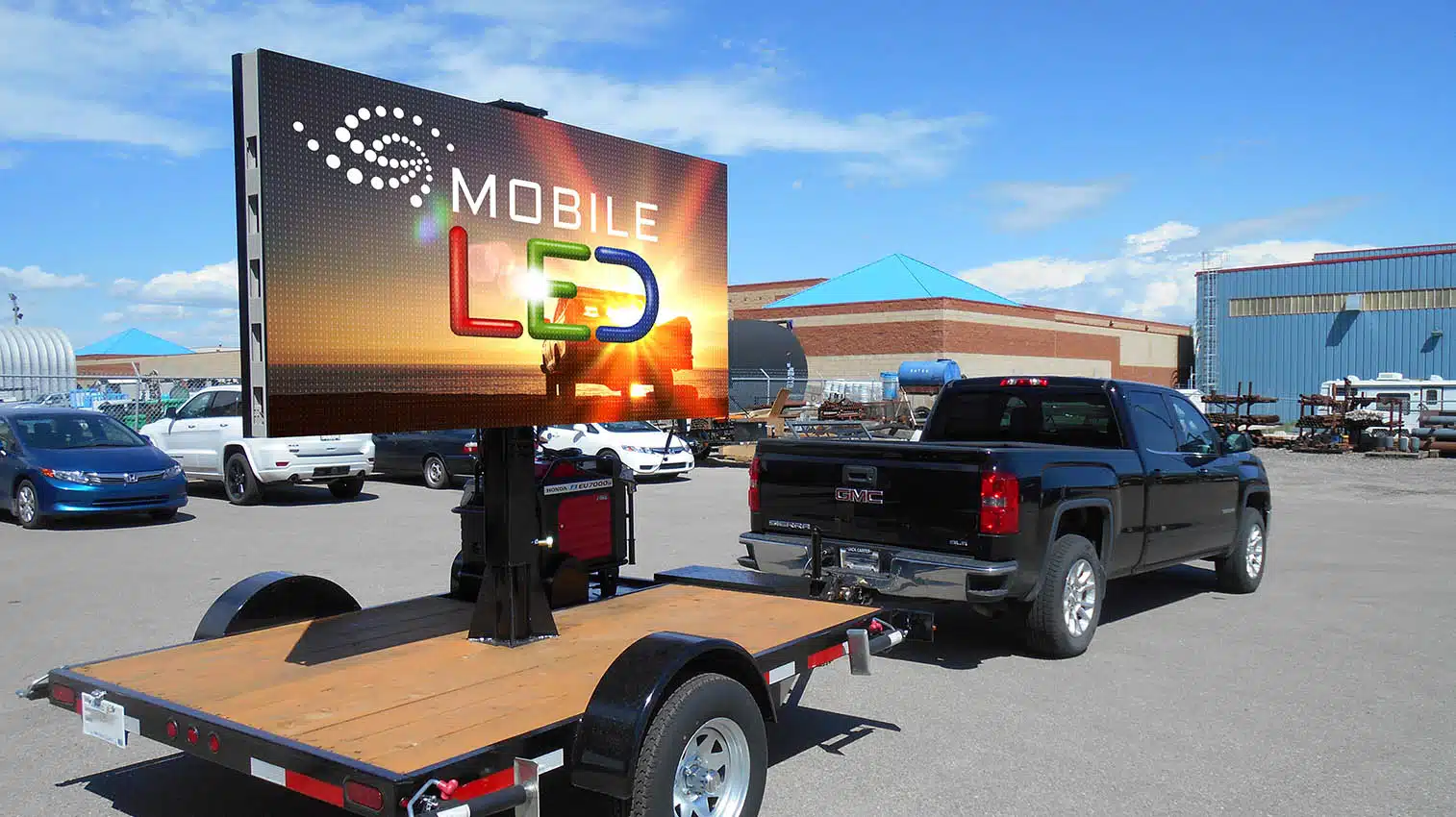 Outdoor LED Billboard Mobile Trailer